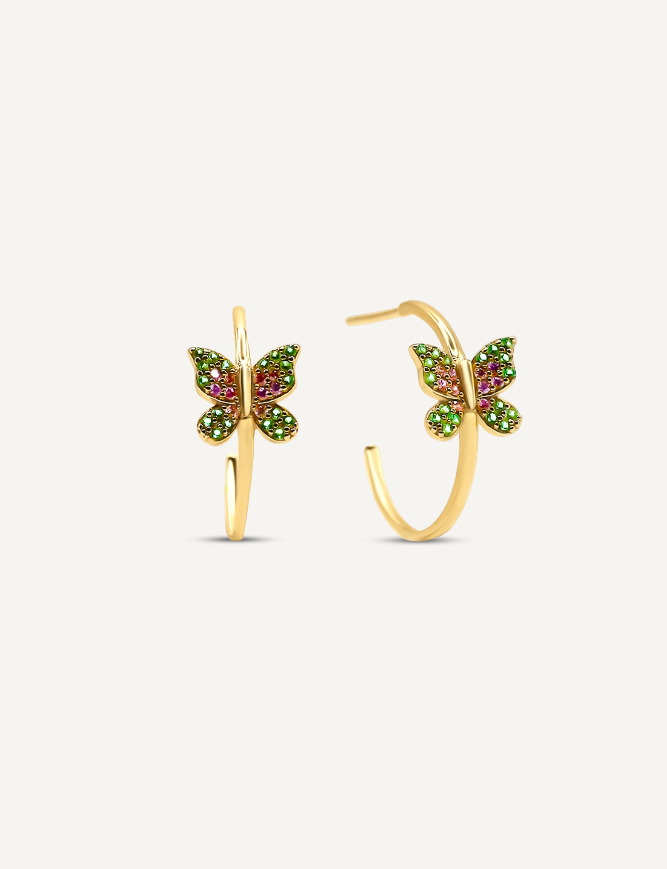 Elara Butterfly Hoops