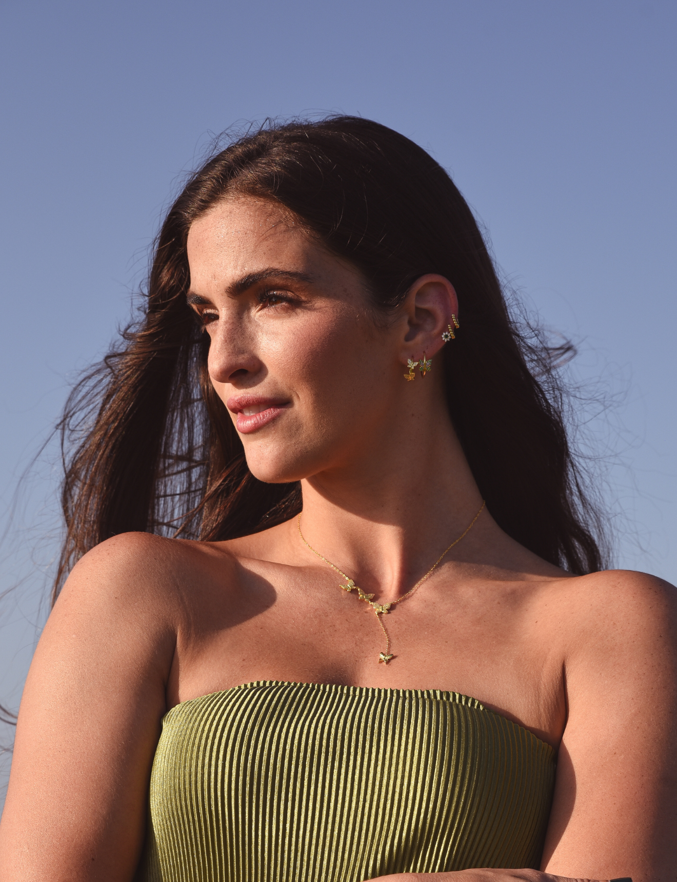 Elara Butterfly Hoops