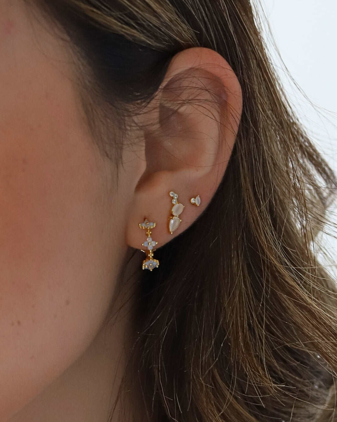 Rita Pink Crawler Studs