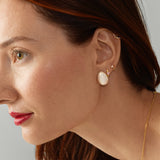Mosaic Gemstone Cluster Stud - Pink/Purple