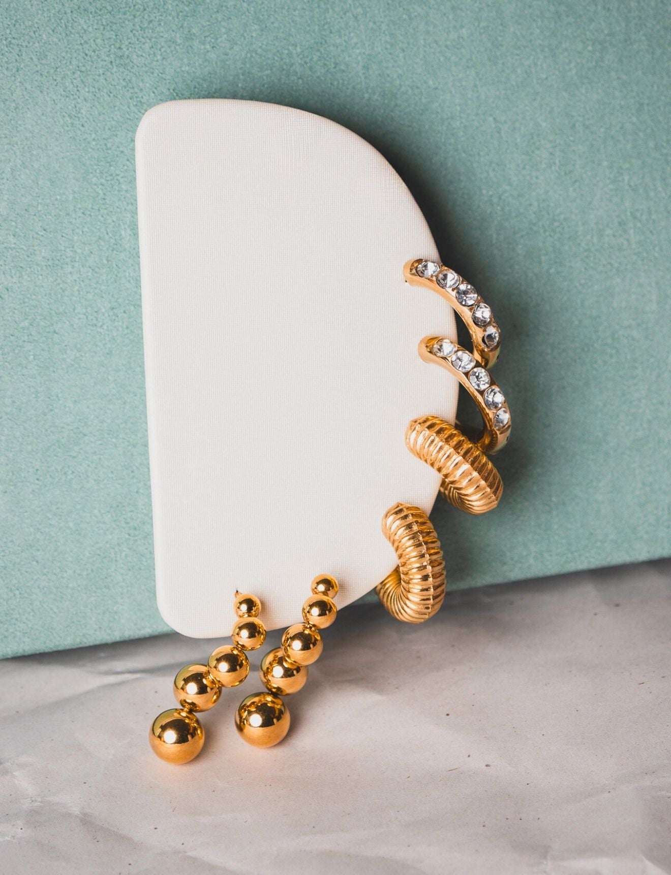 Radiantly Ribbed Hoops