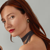 Blaze Pearl Earrings - Red
