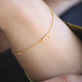 Adaline Initial Bracelet - Silver