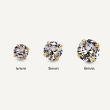 Paragon Crystal Studs - Gold