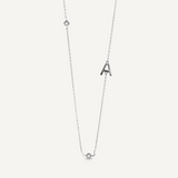 Adaline Initial Necklace - Silver