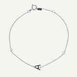 Adaline Initial Bracelet - Silver