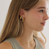 Gia Studded Hoops
