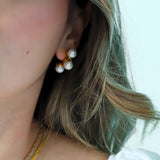 Lady Burd Pearl Earrings- Gold