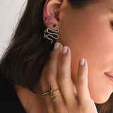 Nagini Bold Black Onyx Studs