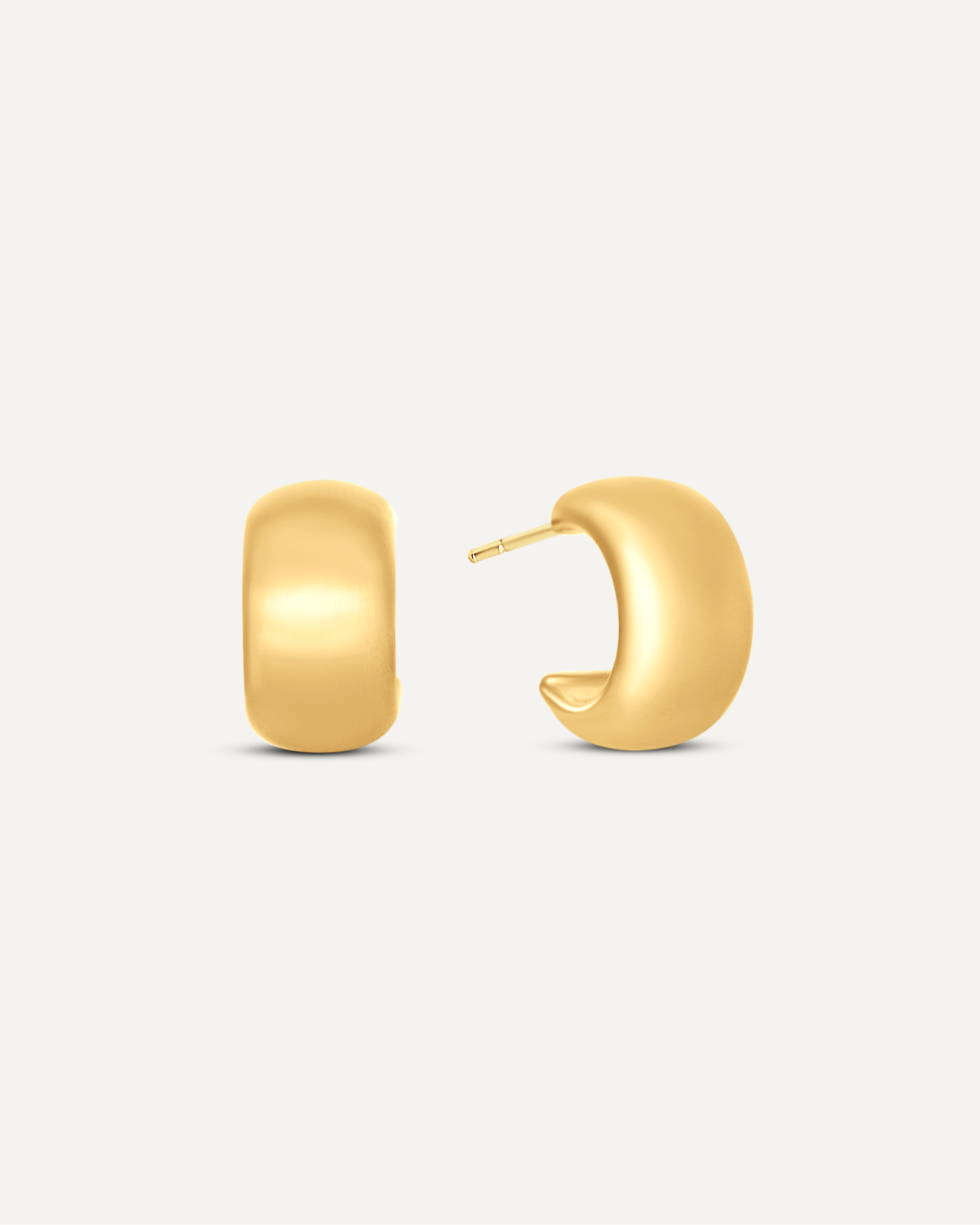 Matte Teardrop Huggie Hoop Earrings
