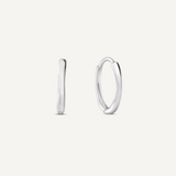 Madison Thin Hoops Silver 13mm-2in