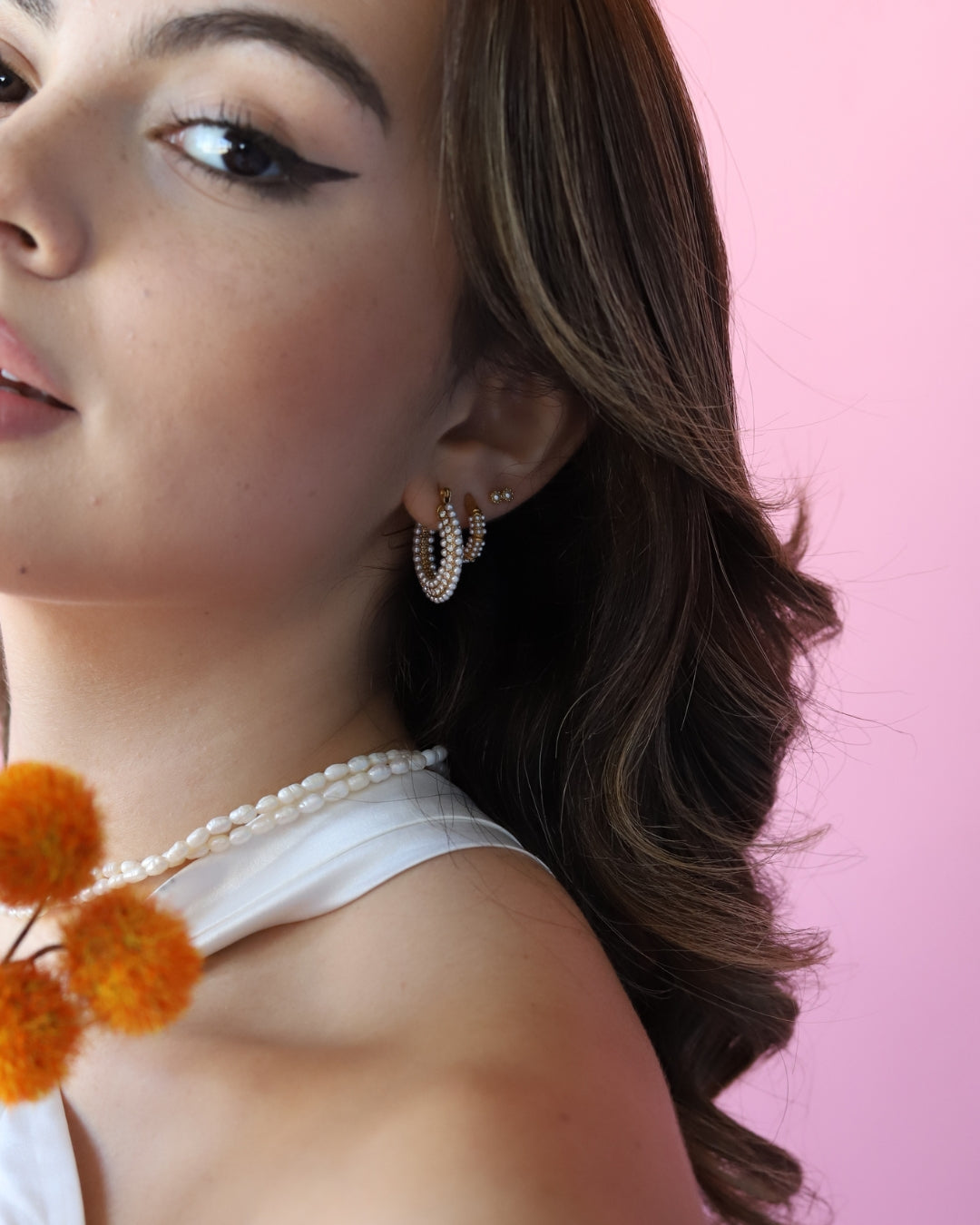Piper Pearl Hoops