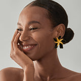 Blossom Black Gold Earrings