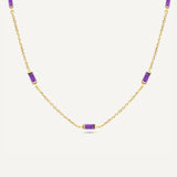 Leena Amethyst February Necklace