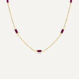 Leena Garnet January Necklace