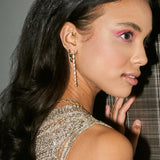 Natalie Three Emerald Earrings