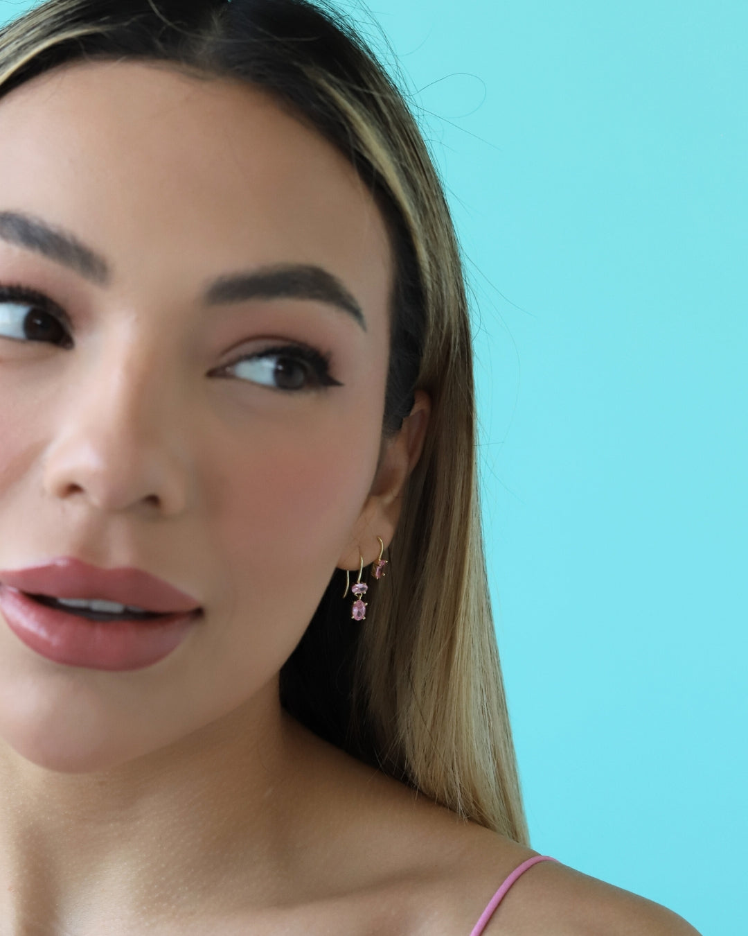 Jenny Single Single Drop Hook Earrings