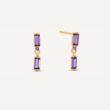 Sarah Drop Amethyst (Lilac) Studs