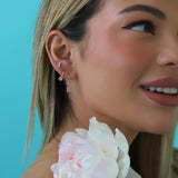 Jenny Two Stone Hook Earrings