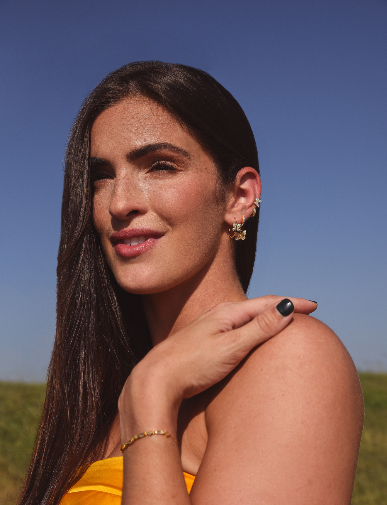 Elara Butterfly Hoops