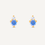 Aurora December Blue Topaz Studs