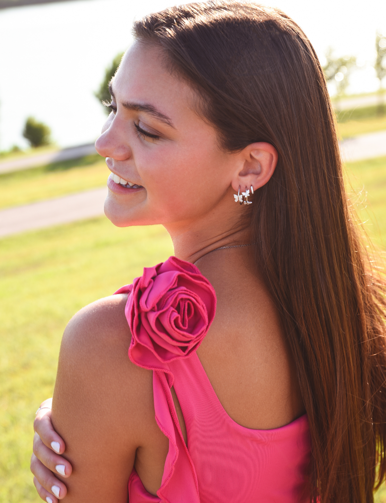 Elara Butterfly Hoops