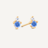 Aurora December Blue Topaz Studs