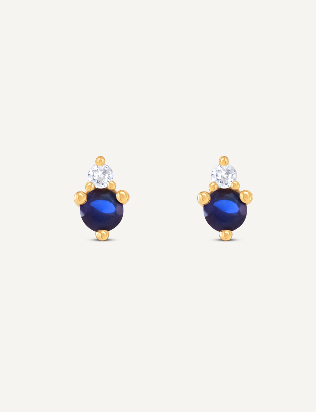Aurora September Sapphire Studs