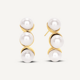 Lady Burd Pearl Earrings- Gold