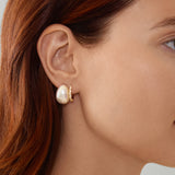 Pavé Huggie Hoops