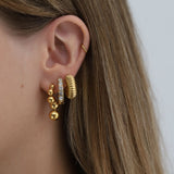 Gia Studded Hoops