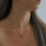 Valiant Dome Layered Necklace- Gold