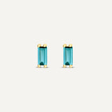 Ariella Aquamarine March Studs