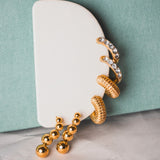 Gia Studded Hoops