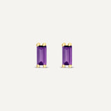 Ariella Amethyst February Studs