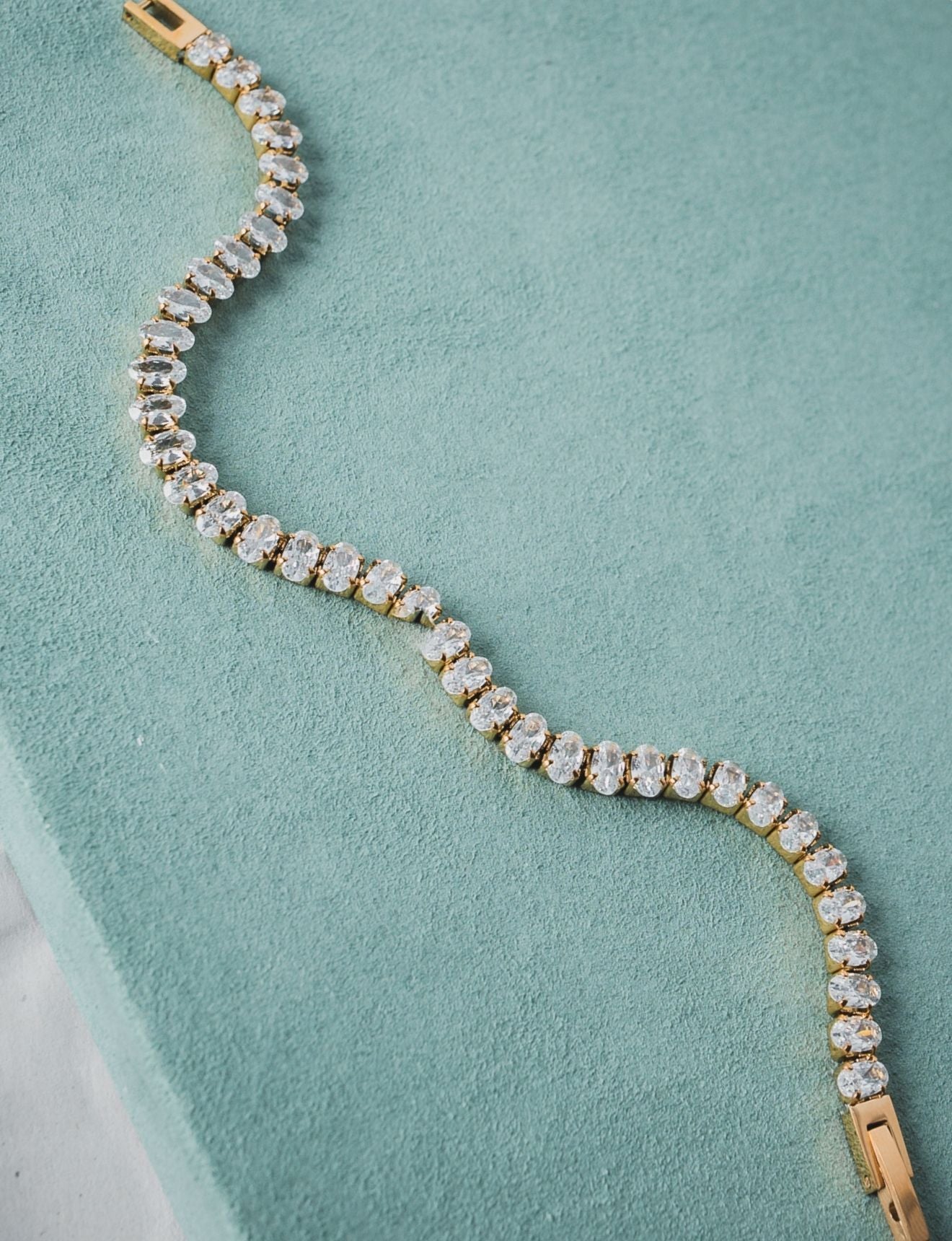 Blazing Crystal Tennis Bracelet