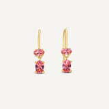 Jenny Two Stone Hook Earrings