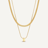 Valiant Dome Layered Necklace- Gold