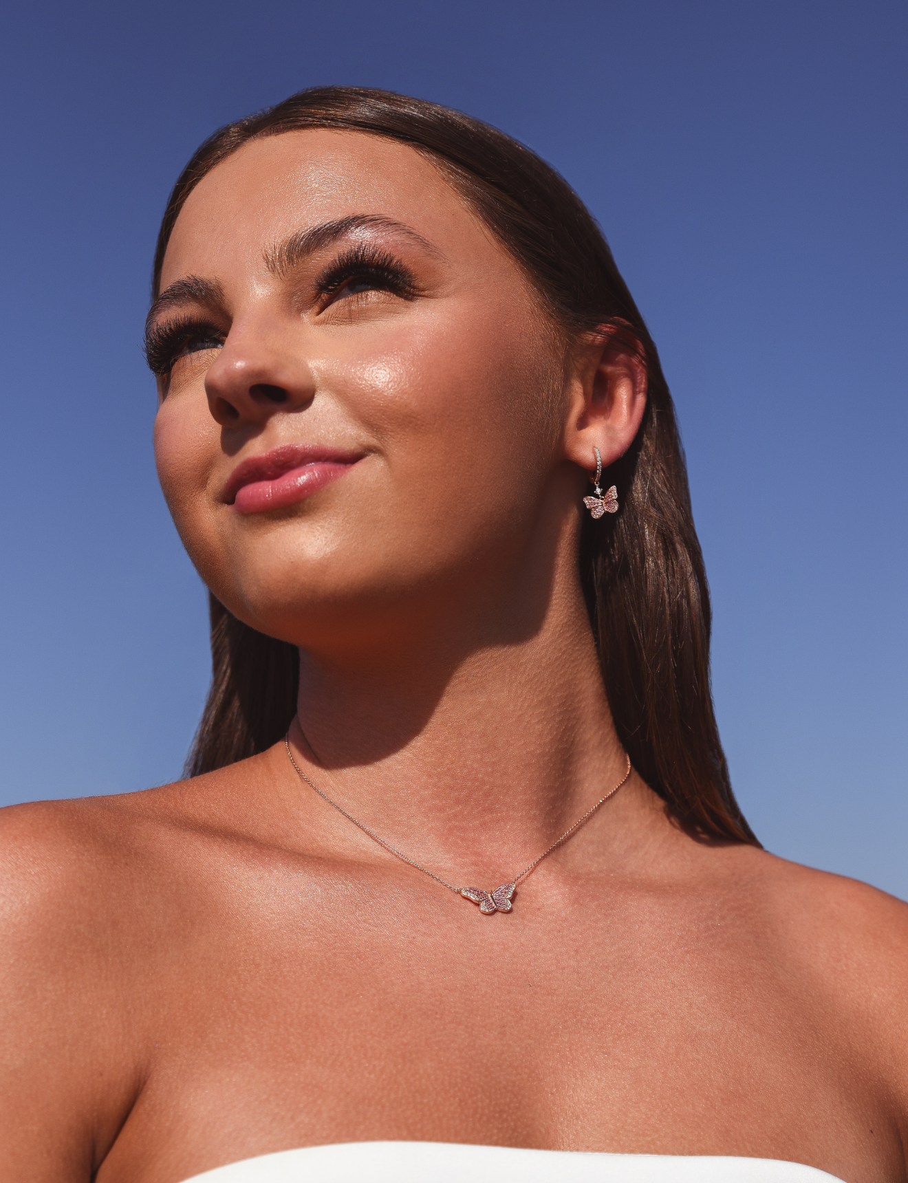 Seraphina Butterfly Pendant Necklace