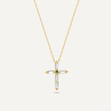 Jean Cross Pendant Necklace