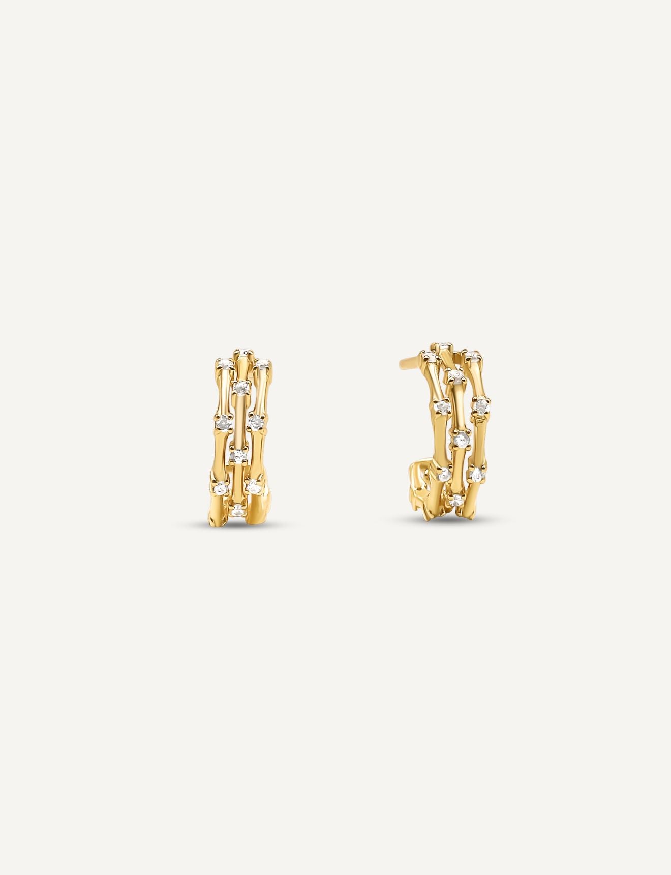 Gale Crystal Hoops