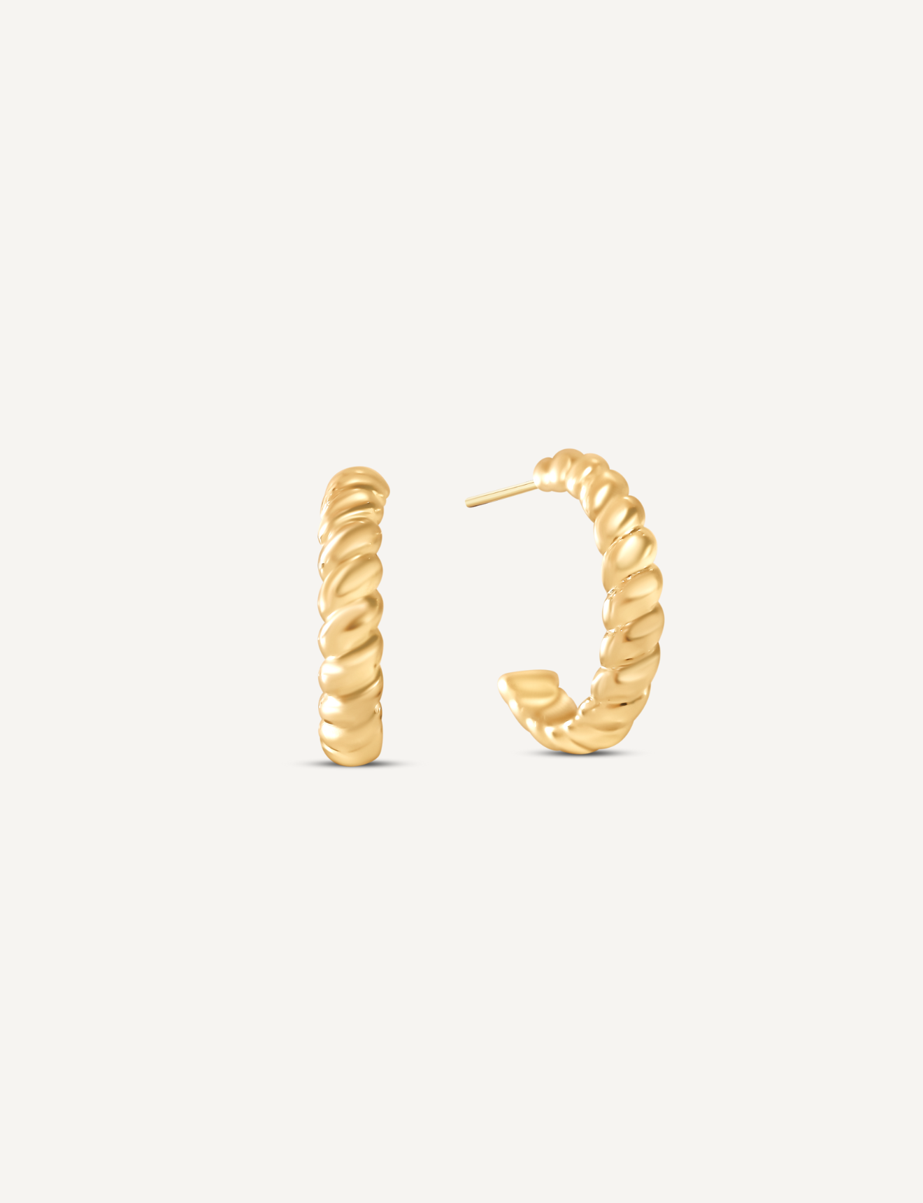 Braided Semi Hoops
