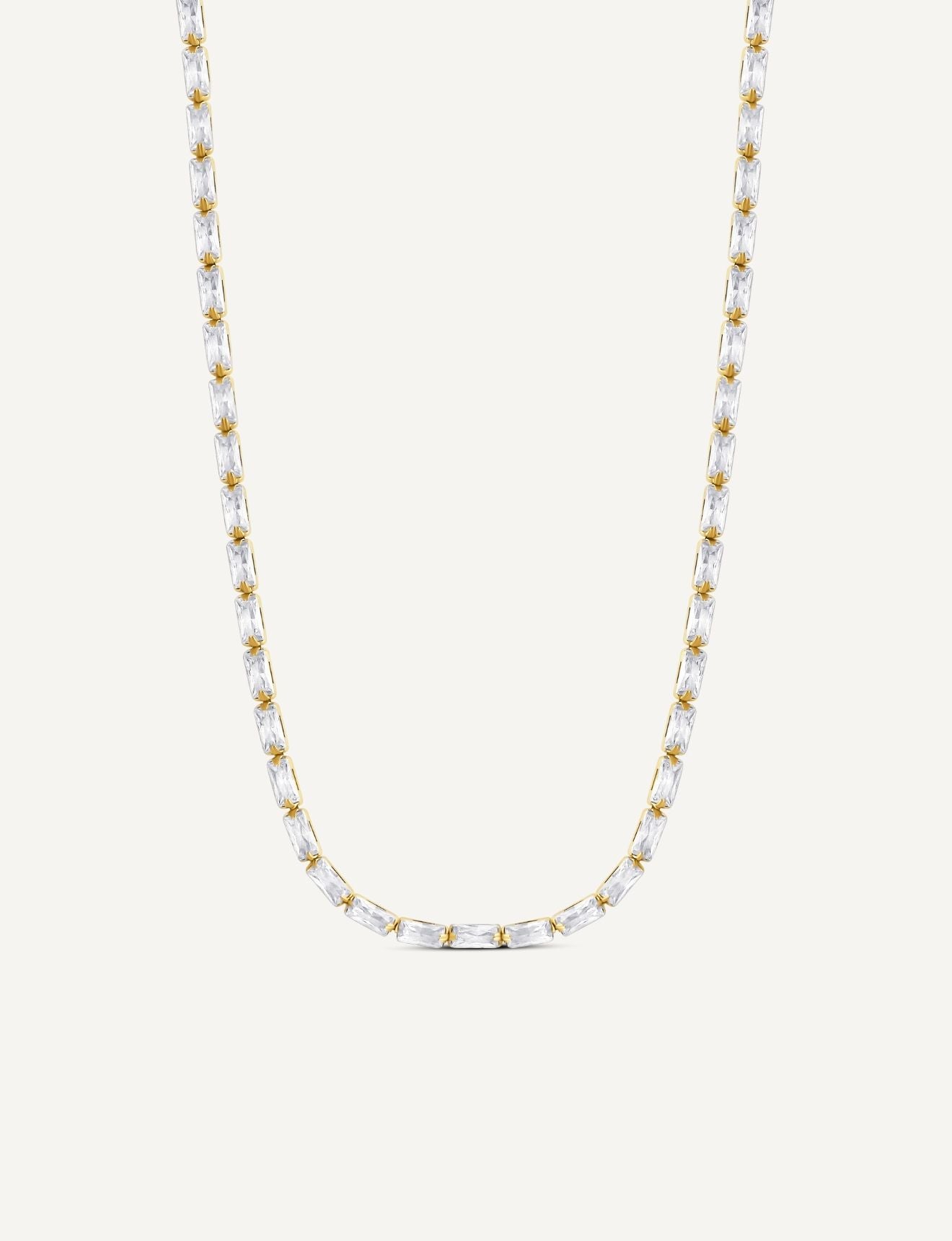Jackie Crystal Link Necklace