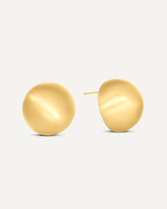 Matte Hemisphere Stud Earrings