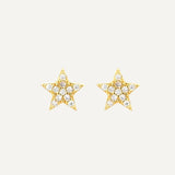 Callie Star Studs- Gold