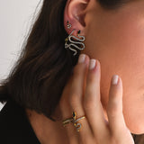 Nagini Bold Black Onyx Studs