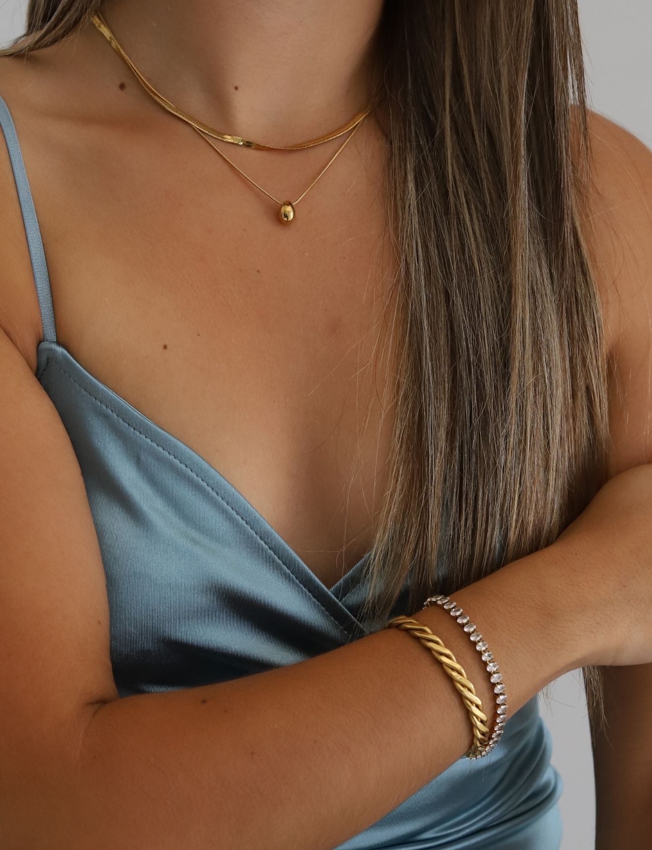 Blazing Crystal Tennis Bracelet