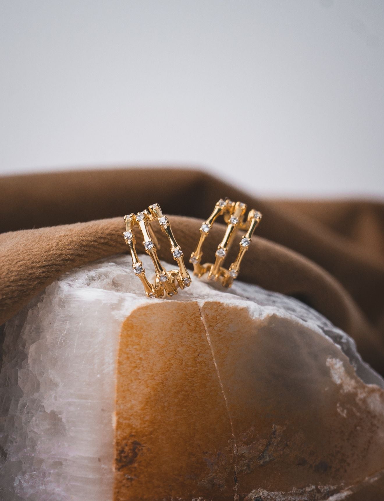 Gale Crystal Hoops