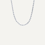 Twisted Samia Chain Necklace- Silver