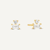 Moonlithe Studs- Gold